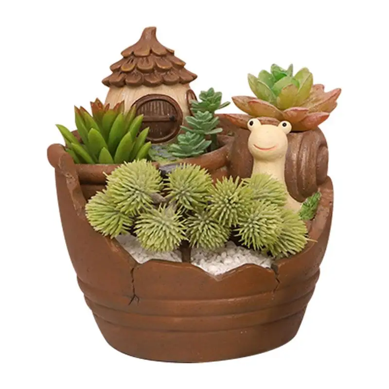 Pastoral Succulent Flower Pot Durable Resin Creative 3D Craft Succulent Flower Pot Indoor Gardening Planters For Home Office
Pastoral Succulent Flower Pot Durable Resin Creative 3D Craft Succulent Flower Pot Indoor Gardening Planters For Home Office