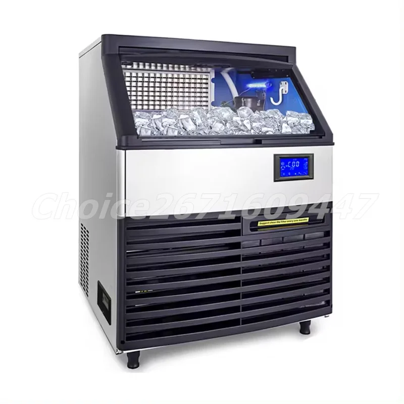 

Commercial Ice Maker Ice Cube Machine 90/100/120/140KG/24H Auto Clean Liquid Freezer Ice Generator