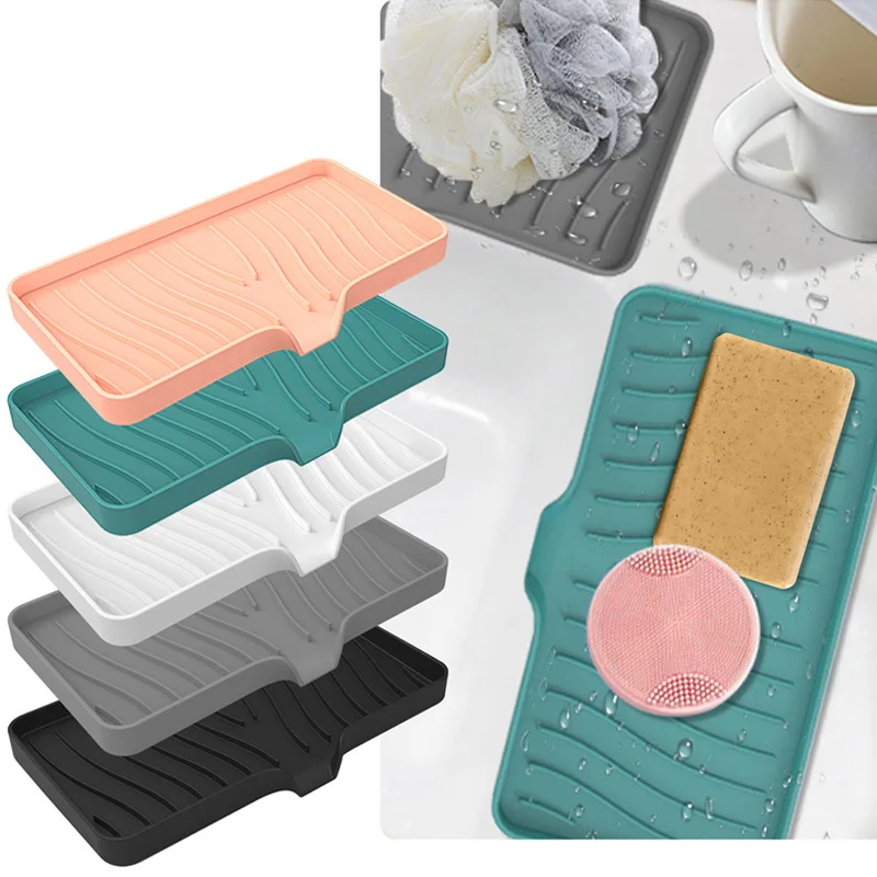 1Pc Self Draining Soap Bar Holder Silicone Kitchen Sink Soap Dish Sponge Tray Counter Bathroom Organizer Dish Soap Dispenser
1Pc Self Draining Soap Bar Holder Silicone Kitchen Sink Soap Dish Sponge Tray Counter Bathroom Organizer Dish Soap Dispenser