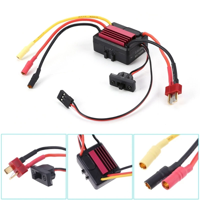 Водонепроницаемый 35A ESC Mini Бесколлекторный Электрический регулятор скорости для автомобиля RC 1/16 1/14
Водонепроницаемый 35A ESC Mini Бесколлекторный Электрический регулятор скорости для автомобиля RC 1/16 1/14