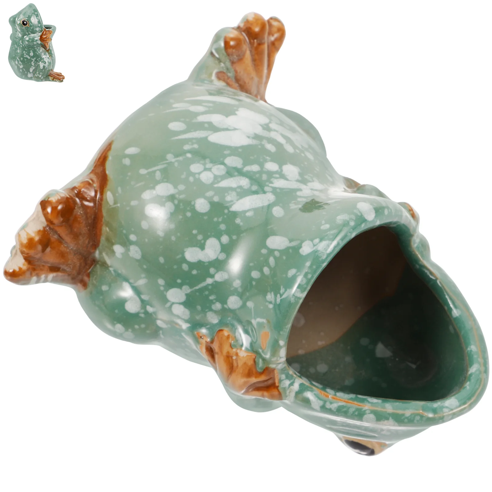 Frog Flowerpot Balcony Pots for Plants Railing Ceramic Indoor Ceramics Bird Planter Bowl Outdoor
Frog Flowerpot Balcony Pots for Plants Railing Ceramic Indoor Ceramics Bird Planter Bowl Outdoor