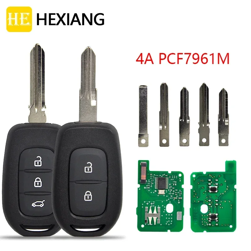 

HE Xiang Car Remote Key For Renault Sandero Dacia Logan Lodgy Dokker Duster Trafic Clio4 FCCID:CWTWE1G0003 4A PCF7961 433FSK