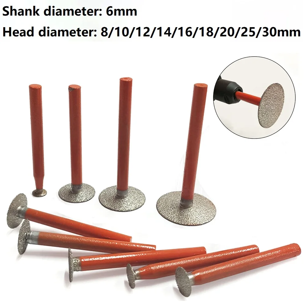 1Pc Diamond Grinding Head Polishing Wheel 8-30mm Cutting Disc For Stone Jade Carving Tools Rotary Tools Electric Grinder Parts
1Pc Diamond Grinding Head Polishing Wheel 8-30mm Cutting Disc For Stone Jade Carving Tools Rotary Tools Electric Grinder Parts