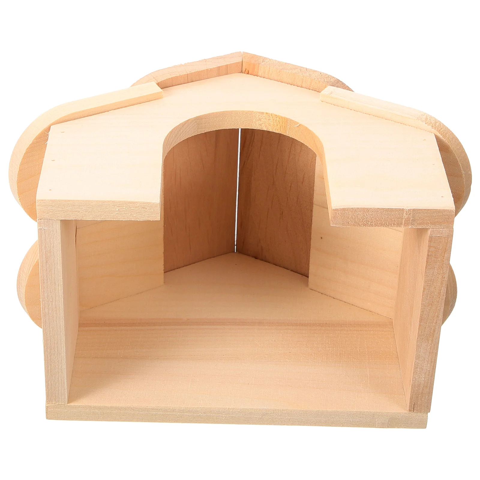

Hamster Cage Cabin Delicate Squirrel House Wooden Hideouts Wear-resistant Rat Houses and Guinea Pig