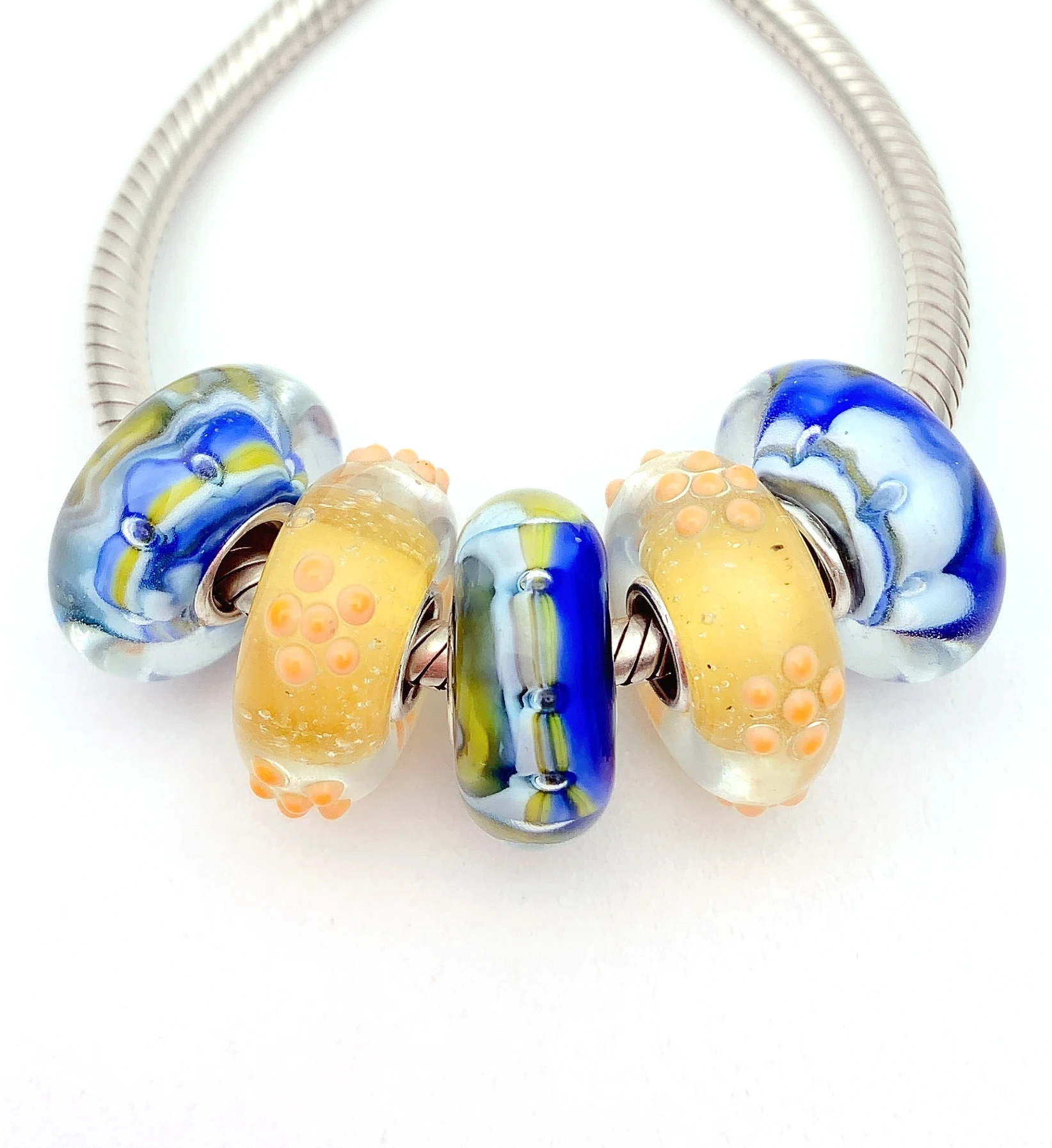 XHYG68 5X 100% Authenticity S925 Sterling Silver Beads Murano Glass beads Fit European Charms Bracelet diy jewelry Lampwork
XHYG68 5X 100% Authenticity S925 Sterling Silver Beads Murano Glass beads Fit European Charms Bracelet diy jewelry Lampwork
