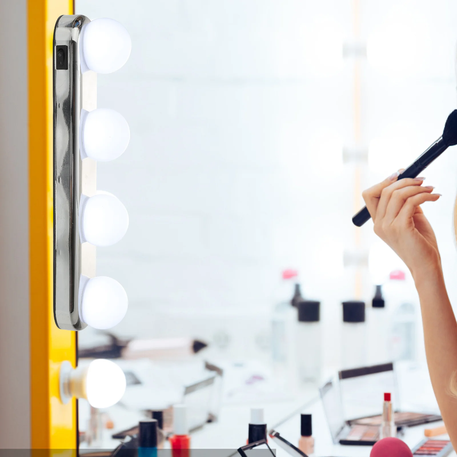 Dressing Table Mirror Makeup Light Suction Cup Lamp Multifunction Vanity Lights Front
Dressing Table Mirror Makeup Light Suction Cup Lamp Multifunction Vanity Lights Front