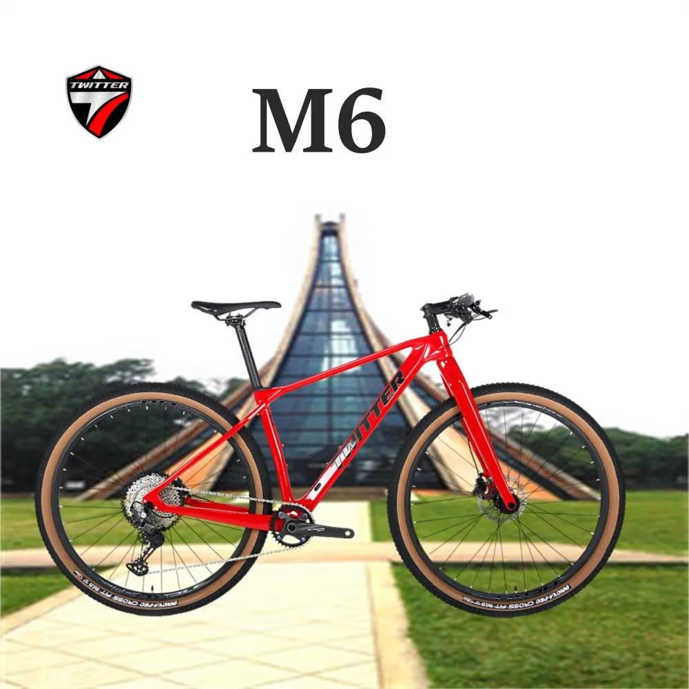 TWITTER M6 SX EAGLE-12S hydraulic disc brake27.5/29er XC class ultra-light carbon fiber mountain bike with carbon front fork MTB
TWITTER M6 SX EAGLE-12S hydraulic disc brake27.5/29er XC class ultra-light carbon fiber mountain bike with carbon front fork MTB