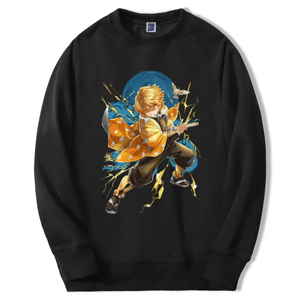 

Demon Slayer Hot Japan Anime Hoodies Mens Zentisu Manga Graphic Crewneck Sweatshirt Casual Crewneck Fleece Sudaderas Streetwear