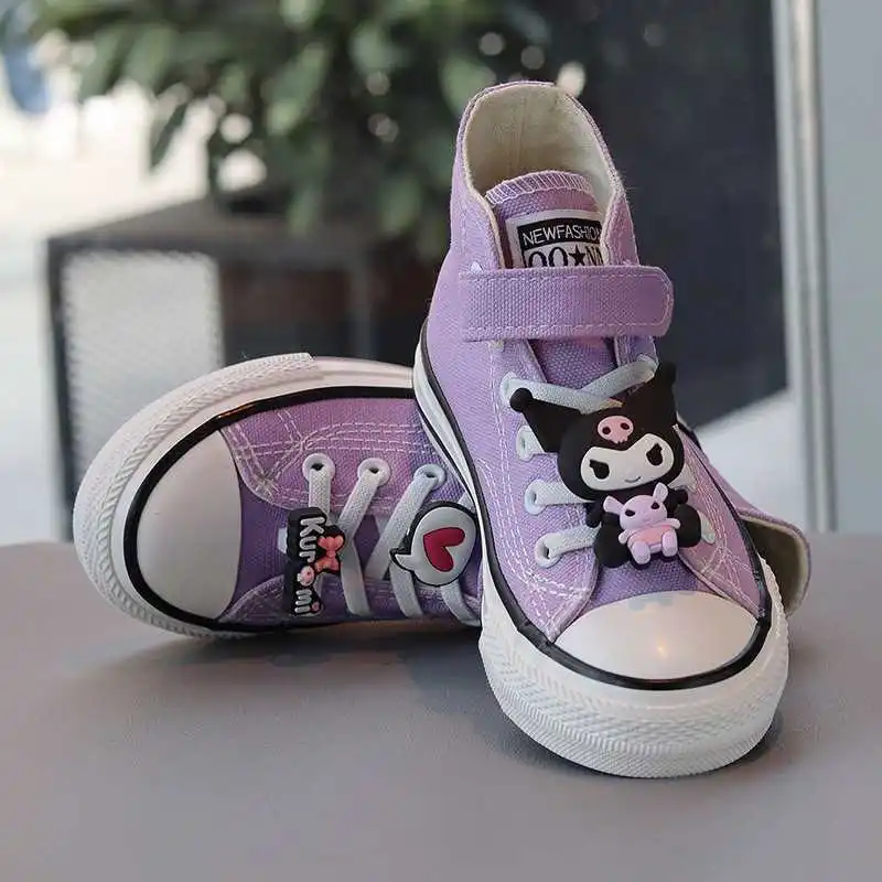 New Sanrios Autumn Cartoon Kuromi Casual Shoes Anime Hellokitty Melody Cute Girl Children's High Top Canvas Shoes Halloween Gift
New Sanrios Autumn Cartoon Kuromi Casual Shoes Anime Hellokitty Melody Cute Girl Children's High Top Canvas Shoes Halloween Gift