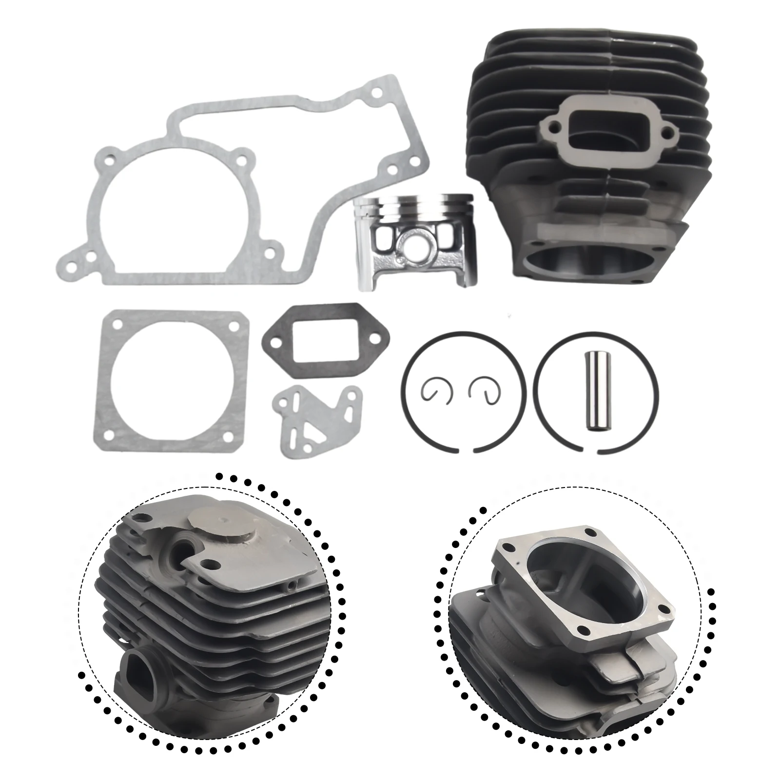 

Parts Cylinder Piston Kit 52mm Chainsaw For Stihl 038 MS380 MS381 Garden Gaskets Outdoor Power equipment Spare Yard