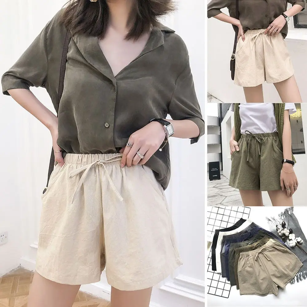 Cotton Linen Shorts Women's Sports Shorts Summer Solid High Waist Black Shorts Women Fashion Plus Size Casual Basic Short Pants
Cotton Linen Shorts Women's Sports Shorts Summer Solid High Waist Black Shorts Women Fashion Plus Size Casual Basic Short Pants