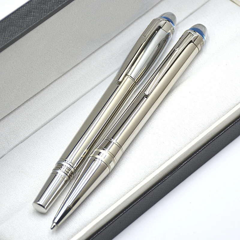 

Special Edition Monte Star-Walk Blue Crystal Rollerball Ballpoint Pen Office School Writing Fountain Pens With MB Serial Number