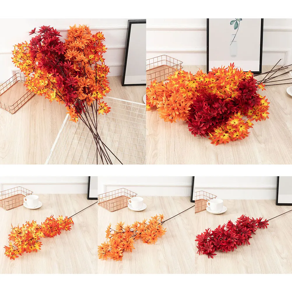 Artificial Maple Leaves Branch Simulate Red Maple Fake Fall Leaves Stems Plants Flower Garden Courtyard Party Wedding Decoration
Artificial Maple Leaves Branch Simulate Red Maple Fake Fall Leaves Stems Plants Flower Garden Courtyard Party Wedding Decoration