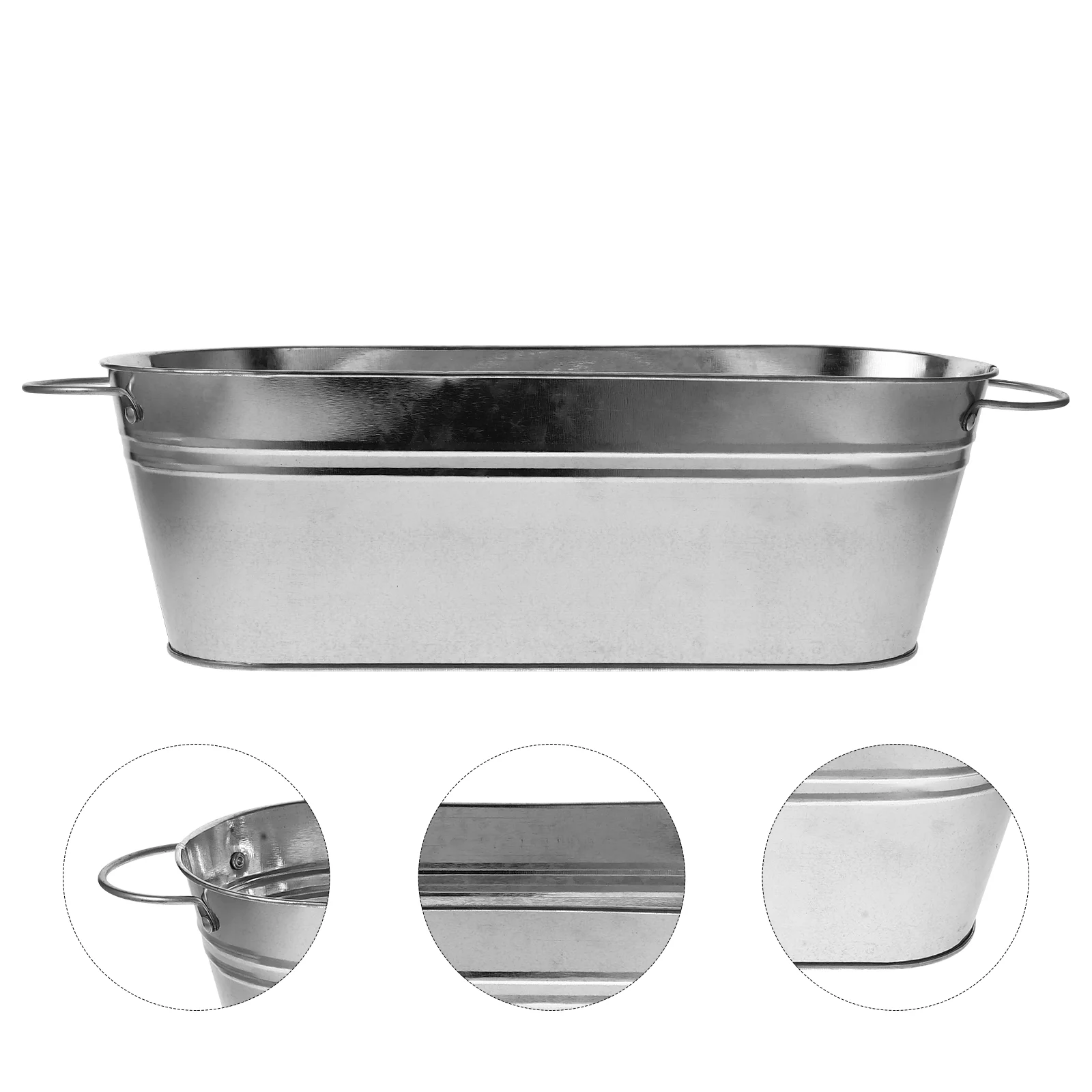 Vintage Planter Flower Pot Iron Tub Garden Metal Tin Bucket Rustic Country Style Oval Garden Flower Vases Succulent Container 
Vintage Planter Flower Pot Iron Tub Garden Metal Tin Bucket Rustic Country Style Oval Garden Flower Vases Succulent Container