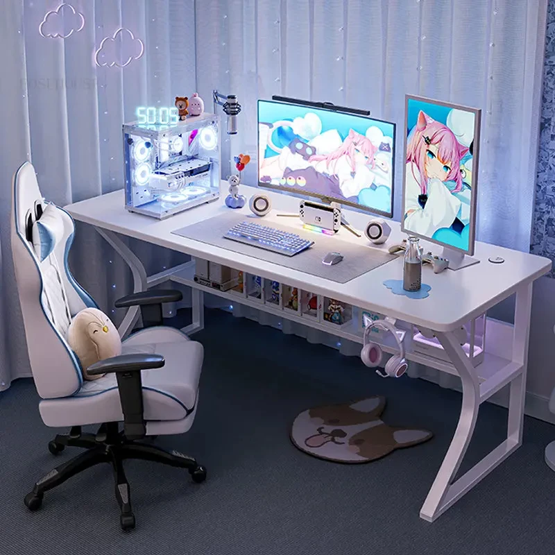 

Простой настольный компьютерный стол GY, домашний белый игровой стол для спальни, обучающий письменный стол, мебель, офисная мебель