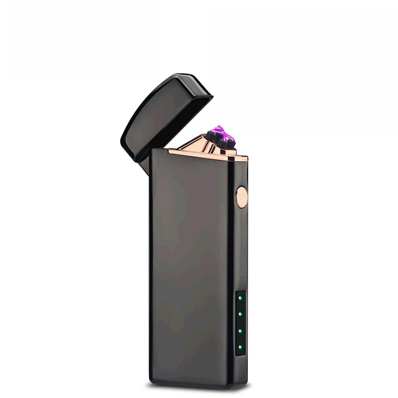 2023 New Outdoor Windproof Double Arc Metal USB Electric Lighter Pulse Ignition LED Display Power Portable Cigarette Lighter
2023 New Outdoor Windproof Double Arc Metal USB Electric Lighter Pulse Ignition LED Display Power Portable Cigarette Lighter