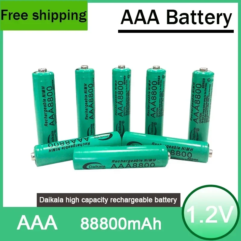 AAABattery 1-96pcs 2023New Bestselling 1.2V AAA8800MAH NI MH Rechargeable Battery for Microphone Calculator Electric Toothbrush
AAABattery 1-96pcs 2023New Bestselling 1.2V AAA8800MAH NI MH Rechargeable Battery for Microphone Calculator Electric Toothbrush