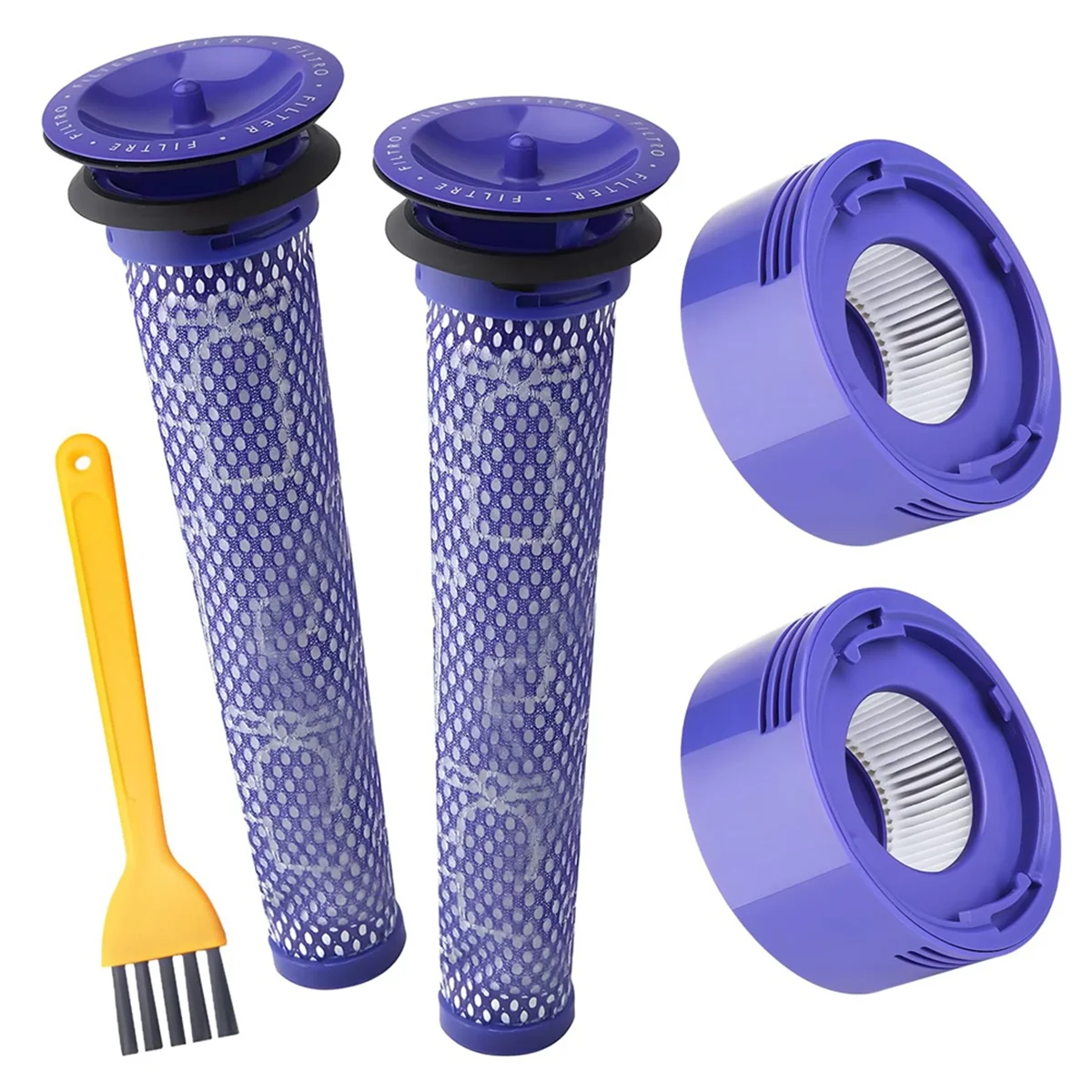 Replacement Filter for Dyson V8 V7 Cordless Vacuum with Pre Filter & Post Filter, Replaces Part 965661-01 & 967478-01
Replacement Filter for Dyson V8 V7 Cordless Vacuum with Pre Filter & Post Filter, Replaces Part 965661-01 & 967478-01