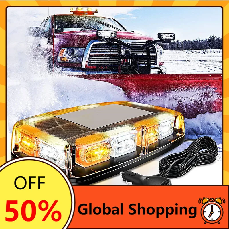 Strobe LED Warning Light Car Magnetic Mount For Car Truck Roof Top 48LED Emergency Safety Hazard Warning Flashing Light 12V 24V 
Strobe LED Warning Light Car Magnetic Mount For Car Truck Roof Top 48LED Emergency Safety Hazard Warning Flashing Light 12V 24V