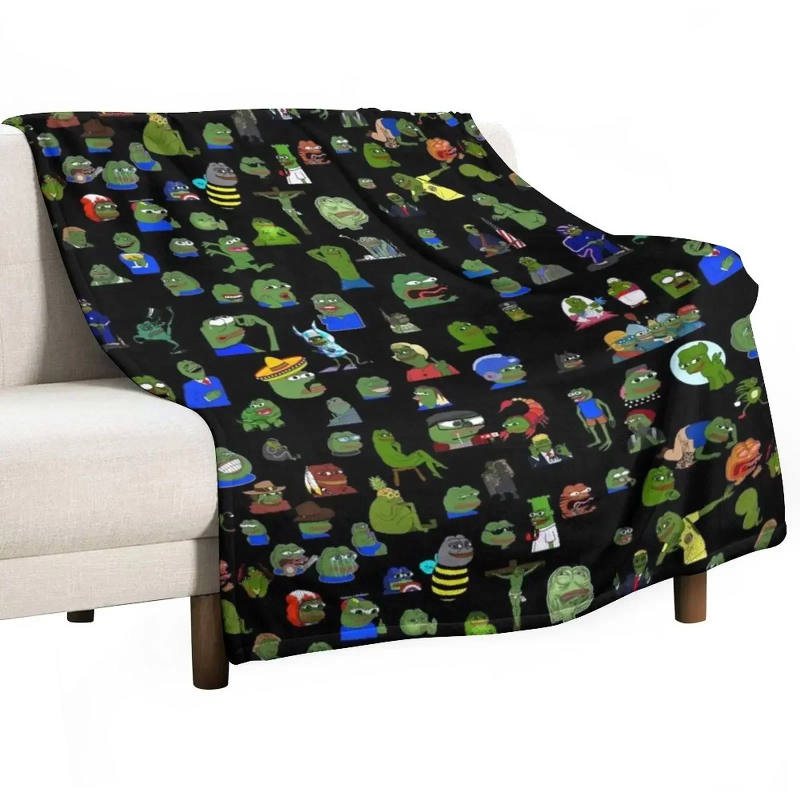 So Many Pepe's design Throw Blanket Decoratives Bed covers Blankets
So Many Pepe's design Throw Blanket Decoratives Bed covers Blankets