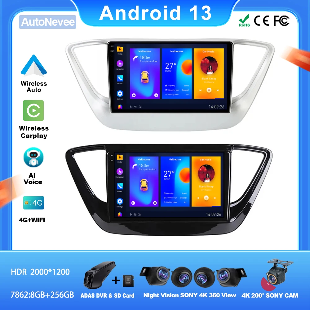 Android For Hyundai Solaris 2 2017 - 2020 Car Auto Carplay Radio Stereo Head Unit Multimedia Player Navigation CPU HDR QLED WIFI
Android For Hyundai Solaris 2 2017 - 2020 Car Auto Carplay Radio Stereo Head Unit Multimedia Player Navigation CPU HDR QLED WIFI