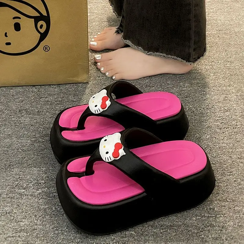 Kawaii Sanrio Anime Thick Soled Slippers Cute Hello Kitty Cartoon Summer Fashion Soft Sole Flip Flop Beach Shoes Gifts for Girls
Kawaii Sanrio Anime Thick Soled Slippers Cute Hello Kitty Cartoon Summer Fashion Soft Sole Flip Flop Beach Shoes Gifts for Girls
