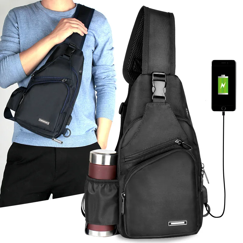 Men's Crossbody Bag Large Capacity Casual Men Chest Bag Single Shoulder Bag Cross Straddle Small Backpack Tidal Oxford Cloth
Men's Crossbody Bag Large Capacity Casual Men Chest Bag Single Shoulder Bag Cross Straddle Small Backpack Tidal Oxford Cloth