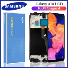 Ensemble écran tactile LCD Super AMOLED, 6,2 pouces, pour Samsung Galaxy A10 A105 A105F SM-A105F, original=