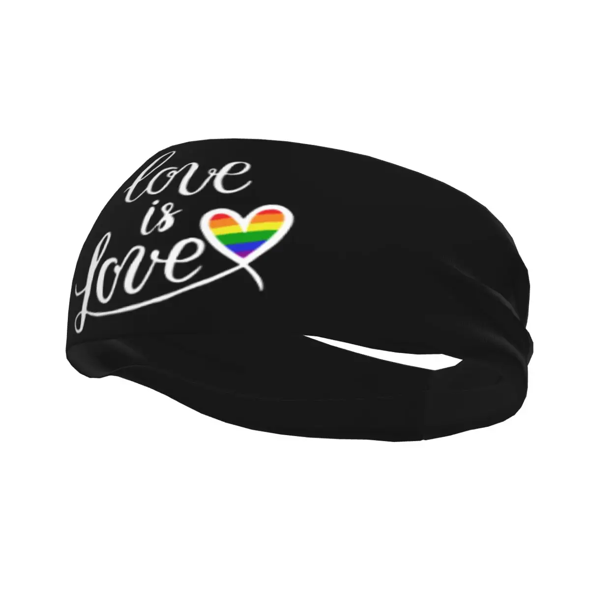 

LGBT Love Is Love Sweatband Elastic Bike Cycling Sweat Headbands Gay Pride Head Sweat Bandages Gym Fitness Yoga Hair Bands