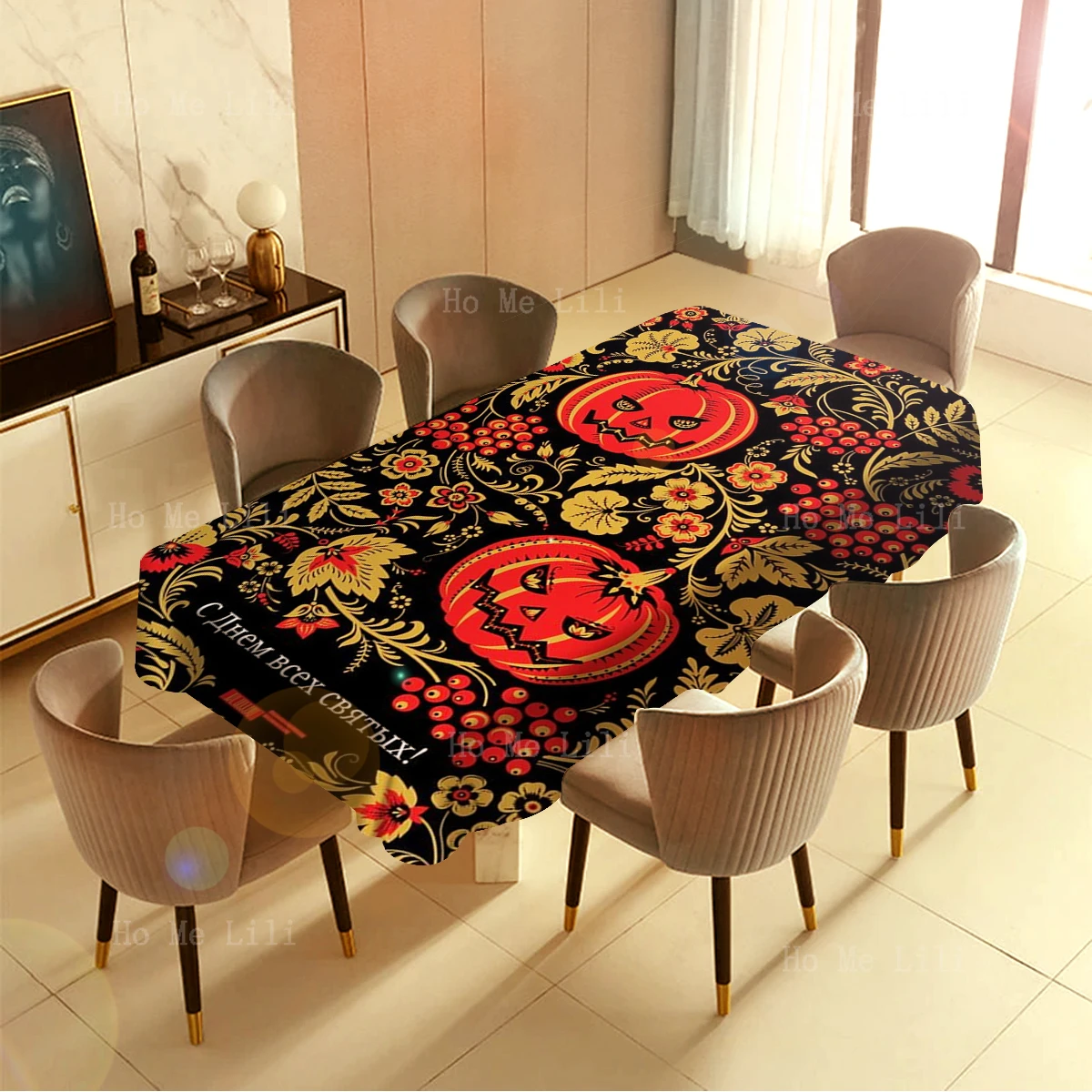 Terror Halloween Posters With Scary Pumpkins And Red Fruit Rectangle Tablecloth For Tabletop Decor
Terror Halloween Posters With Scary Pumpkins And Red Fruit Rectangle Tablecloth For Tabletop Decor