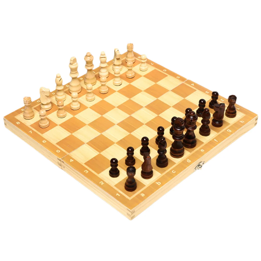 Wooden Chess Checkers Magnetic Toys for Kids Suite Educational Folding Board Child Travel
Wooden Chess Checkers Magnetic Toys for Kids Suite Educational Folding Board Child Travel