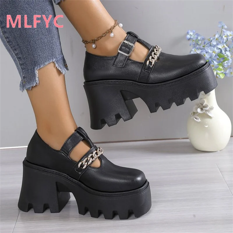 Oversized Women's Shoes Thick Soled Lefu Shoes Ladies Single Shoe Chains Comfortable and Simple Single Shoes
Oversized Women's Shoes Thick Soled Lefu Shoes Ladies Single Shoe Chains Comfortable and Simple Single Shoes