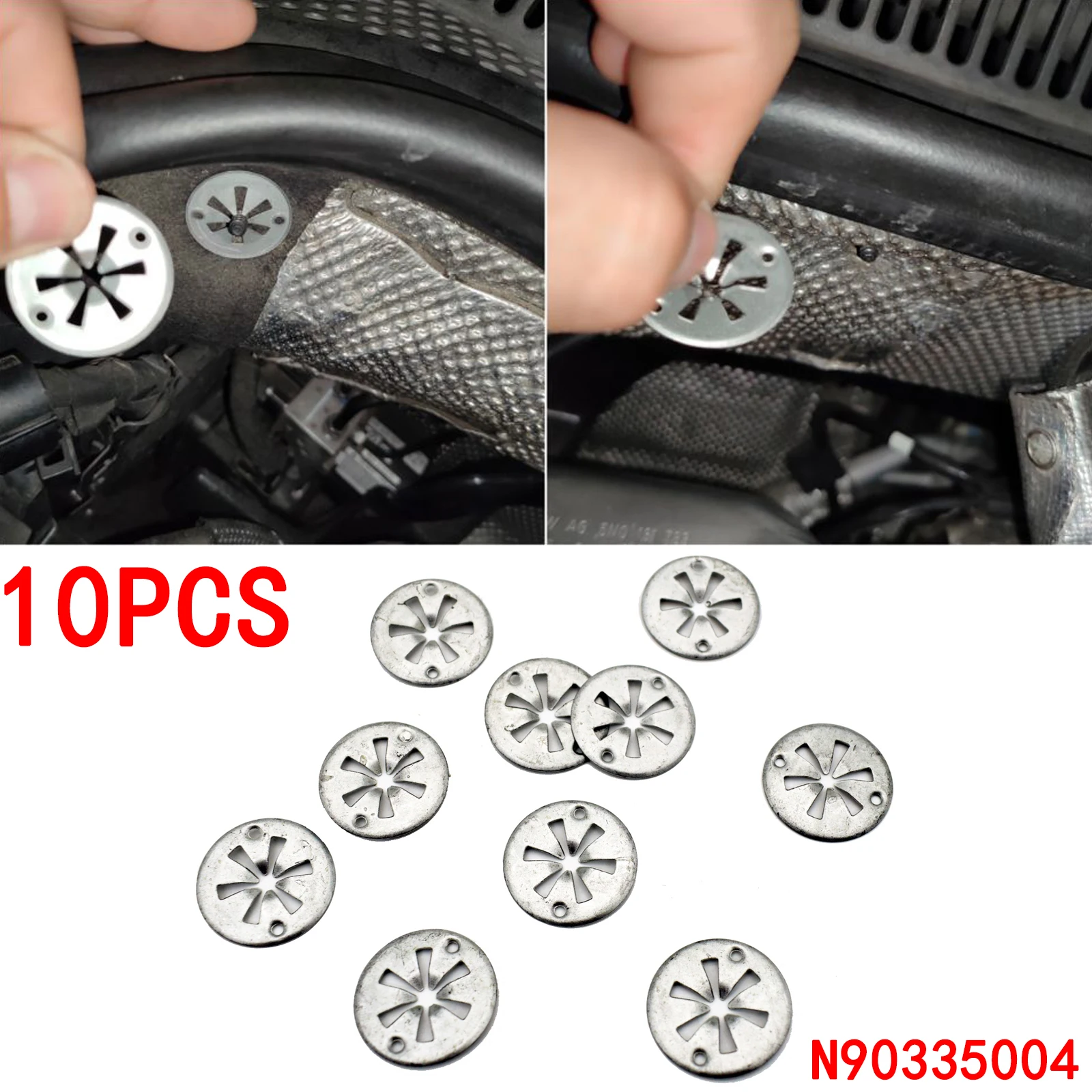 10Pcs Metal Car Hood Bonnet Under Engine Insulation Cover For Volkswagen VW Audi Ford Seat Skoda Auto Fasteners Car Accessories
10Pcs Metal Car Hood Bonnet Under Engine Insulation Cover For Volkswagen VW Audi Ford Seat Skoda Auto Fasteners Car Accessories