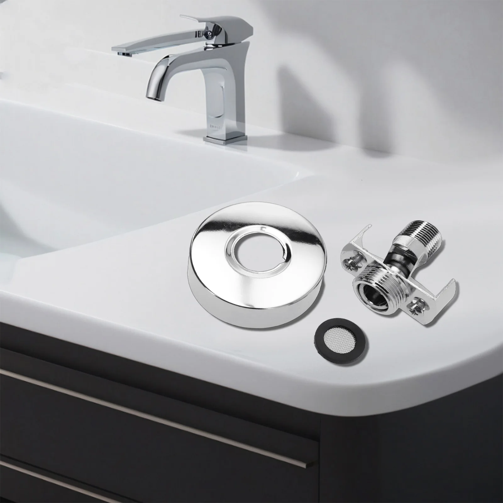 For Faucet Angled Curved Foot For Bathrooms For Kitchens Silver Color Versatile Wall-mounted 40 Degree Adjustable
For Faucet Angled Curved Foot For Bathrooms For Kitchens Silver Color Versatile Wall-mounted 40 Degree Adjustable
