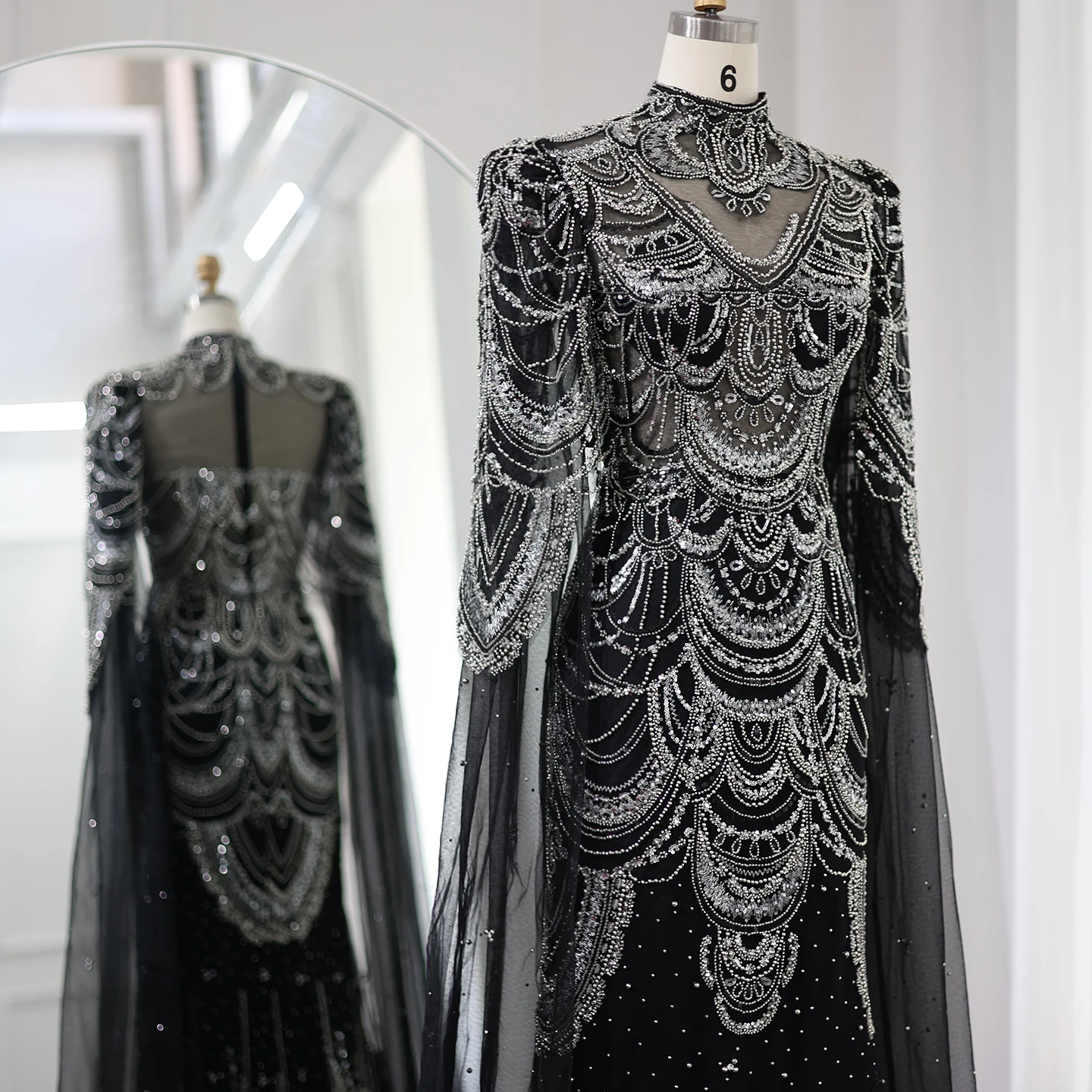 Green Luxury Dubai Mermaid Evening Dresses with Cape Sleeves Arabic Muslim Women Wedding Party Gowns Plus Size 16 Mallzona S4e4c704013914be6af2525b3a92d91fdv Green Luxury Dubai Mermaid Evening Dresses with Cape Sleeves Arabic Muslim Women Wedding Party Gowns Plus Size Mallzona