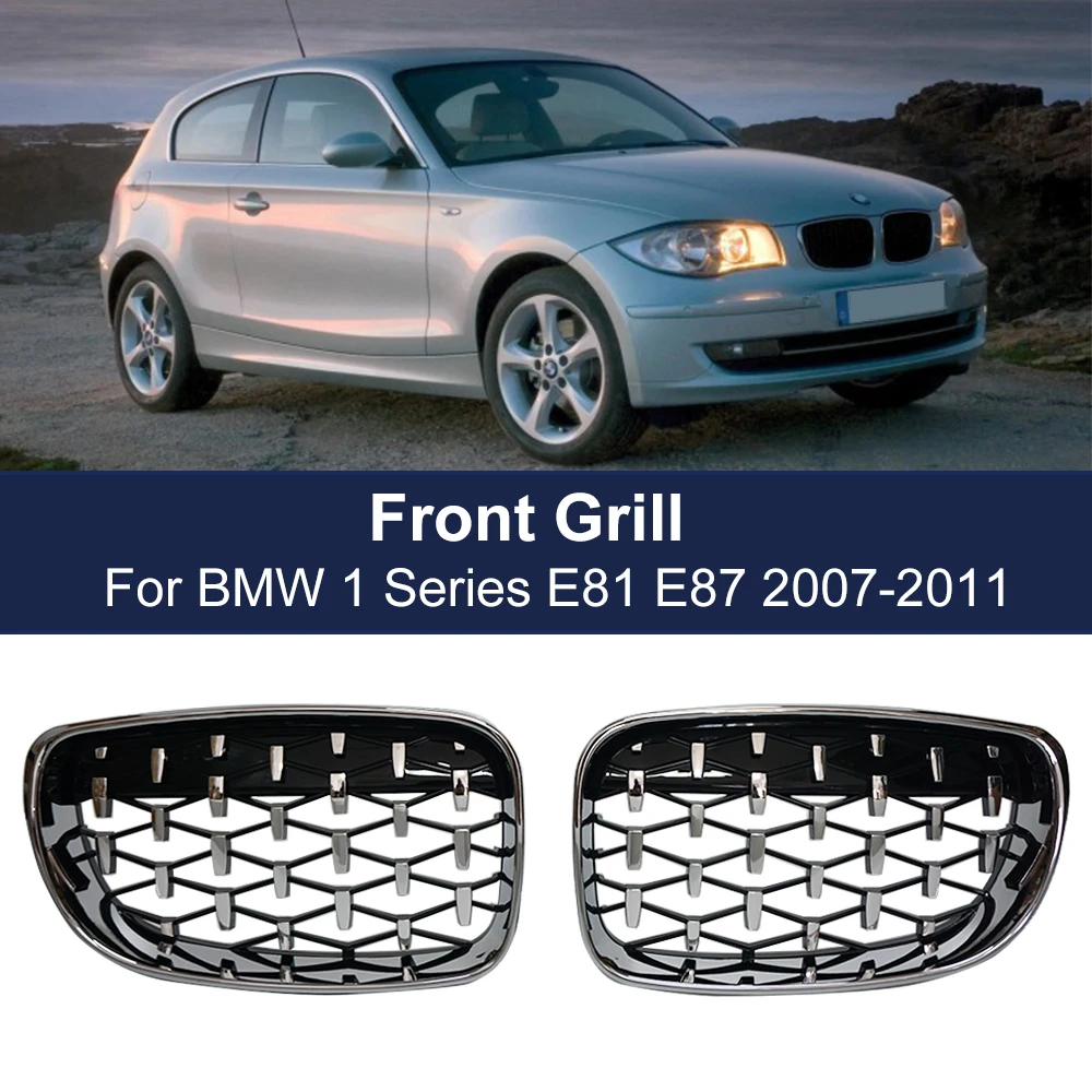 1 Pair Car Diamond Kidney Grills For BMW 1 Series E81 E87 E82 E88 128I 130I 135I Selected 07-11 Gloss Black Front Bumper Grille
1 Pair Car Diamond Kidney Grills For BMW 1 Series E81 E87 E82 E88 128I 130I 135I Selected 07-11 Gloss Black Front Bumper Grille