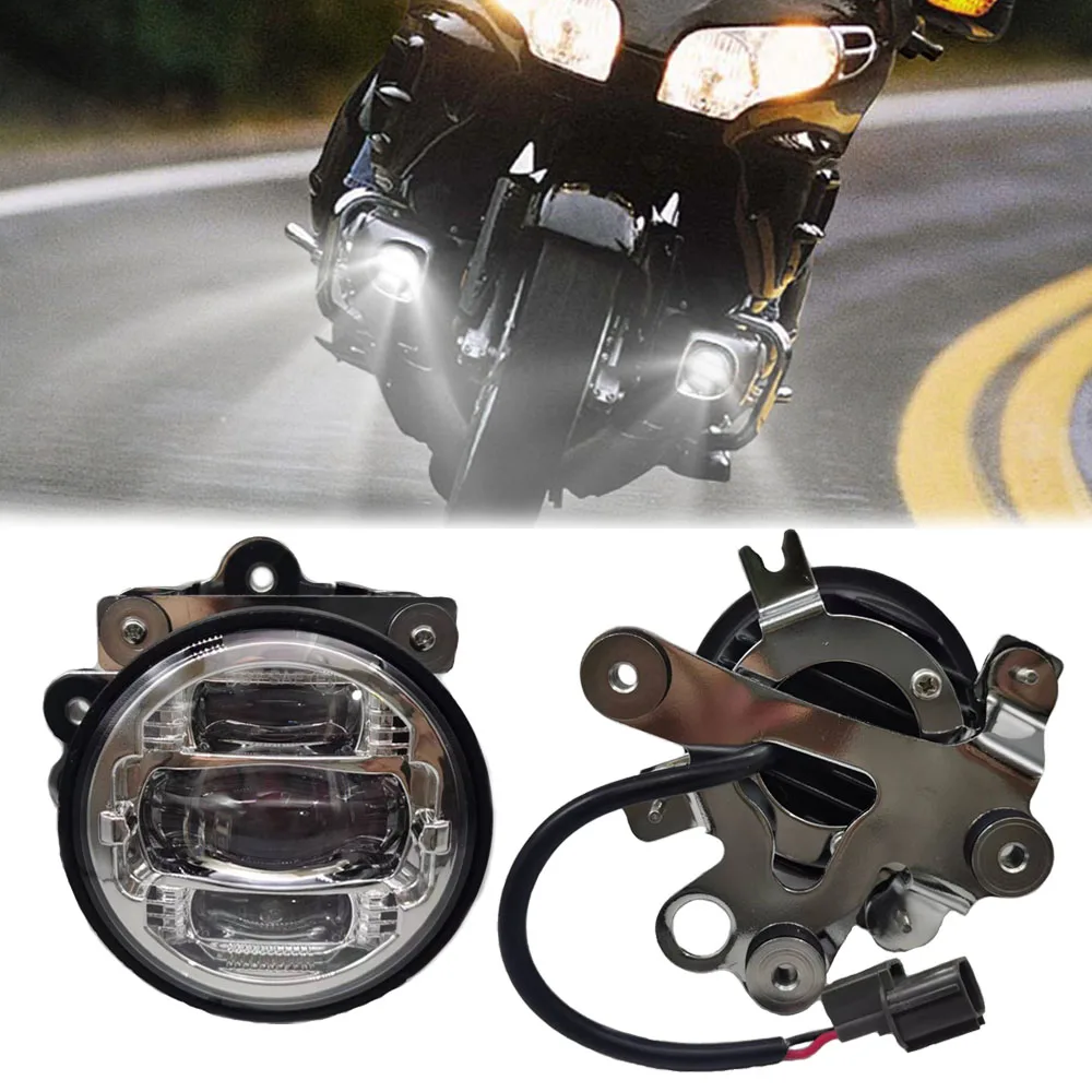 

DOT E9 Moto LED Headlights for Honda Goldwing 1800 GL1800 2006-2010 2012-2017 Motorcycle LED Driving Fog Light Waterproof