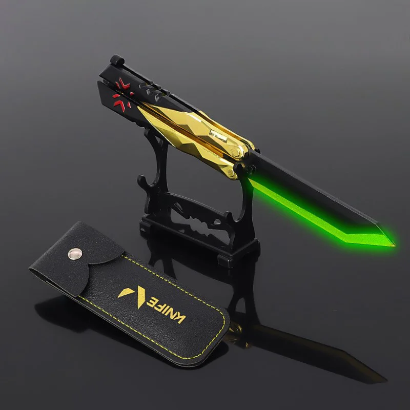 Valorant Weapon Luminous Champions 2022 Butterfly Knife Game Peripheral Alloy Meta Material Samurai Sword Weapon Model Gift Toys
Valorant Weapon Luminous Champions 2022 Butterfly Knife Game Peripheral Alloy Meta Material Samurai Sword Weapon Model Gift Toys