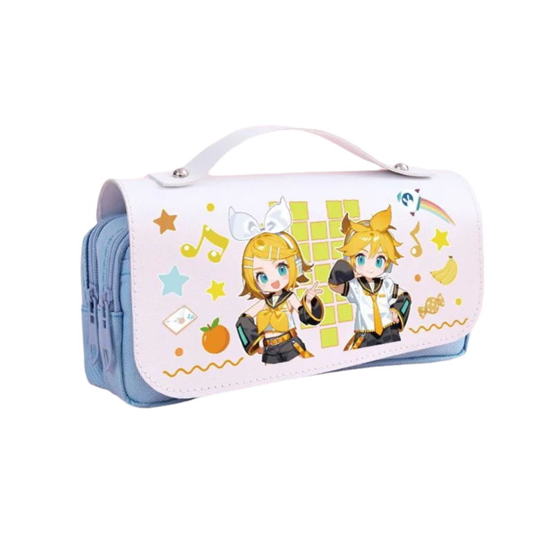 Мультяшный анимационный периферический двойной пенал для карандашей Kagamine, студенческий двухмерный карандаш большой емкости с колокольчиком Kagamine
Мультяшный анимационный периферический двойной пенал для карандашей Kagamine, студенческий двухмерный карандаш большой емкости с колокольчиком Kagamine