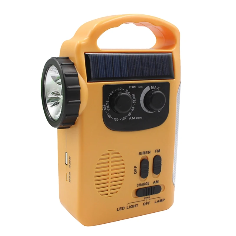 D339 Solar Torch Radio Multifunctional Emergency Alarm Sound Cell Phone Charging AM FM Hand Crank Generator Radio
D339 Solar Torch Radio Multifunctional Emergency Alarm Sound Cell Phone Charging AM FM Hand Crank Generator Radio