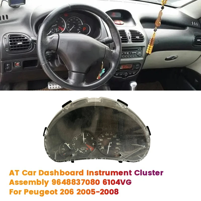 Кластер приборной панели автомобиля AT 9648837080 6104VG для Peugeot 206 2005-2008, приборная панель
Кластер приборной панели автомобиля AT 9648837080 6104VG для Peugeot 206 2005-2008, приборная панель