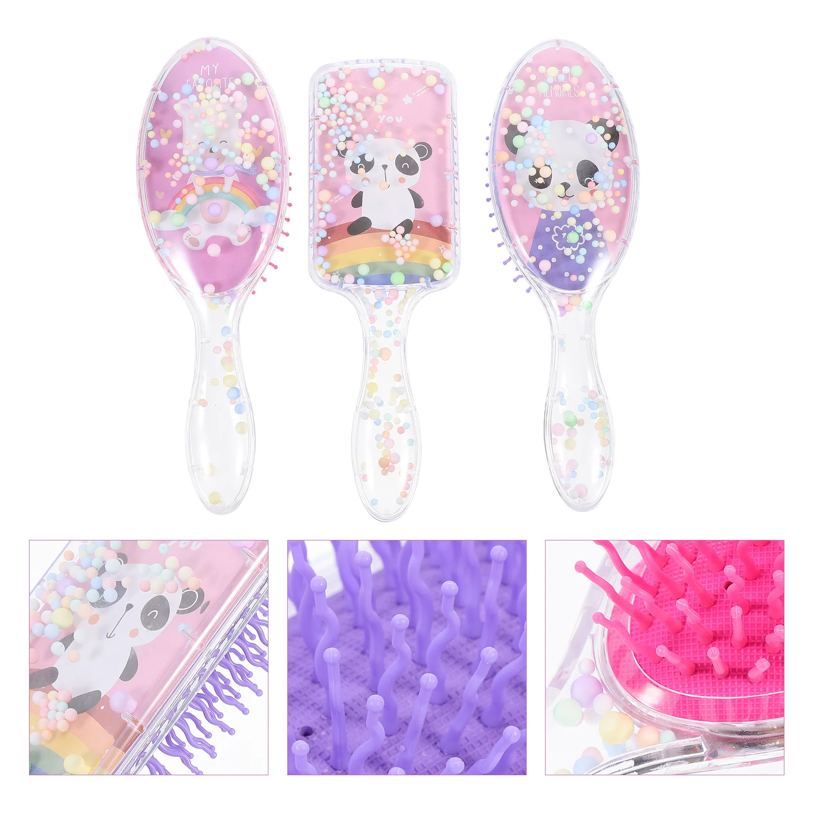 

Panda Airbag Airbag Airbag Hair Comb Massage Airbag Airbag Hair Detangling Brush Comfortable Cartoon Lovely Hair Hairbrush Home