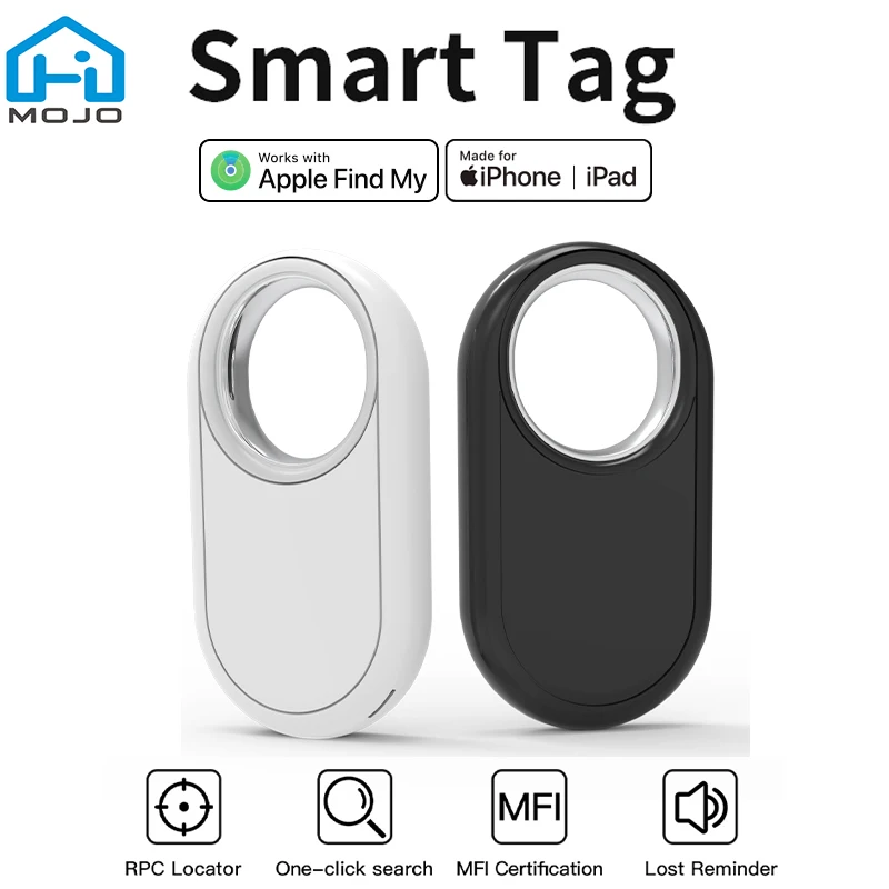 

Smart Tag GPS Tracker for Airtag Long Distance Key Finder Pet Wallet Bike Anti-lost Alarm Mini Locator Works with iOS Find My