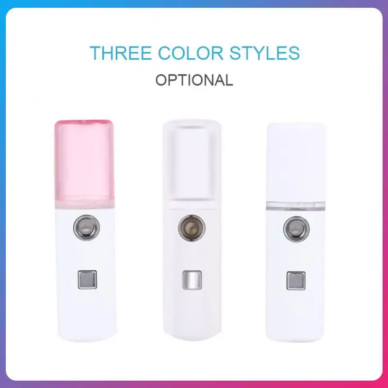 

Mini Nano Mist Sprayer Cooler Facial Steamer Humidifier USB Rechargeable Face Moisturizing Nebulizer Beauty Skin Care Tools