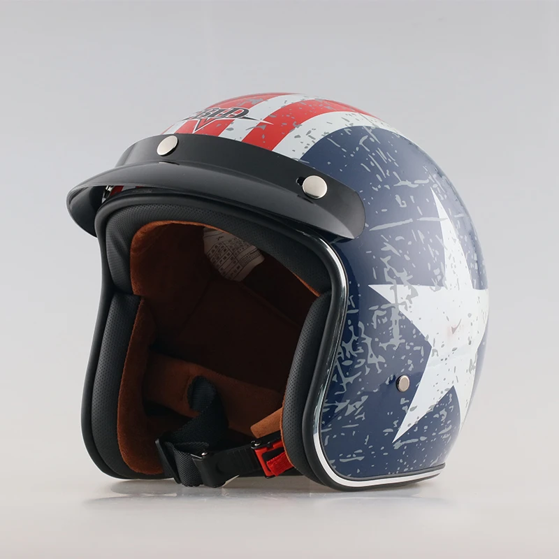 DOT Quality Motorcycle Vintage 3/4 Open Face Helmet with Brim Casco Moto Jet Scooter Cruiser Bike Helmet Wholesale Drop Shipping
DOT Quality Motorcycle Vintage 3/4 Open Face Helmet with Brim Casco Moto Jet Scooter Cruiser Bike Helmet Wholesale Drop Shipping