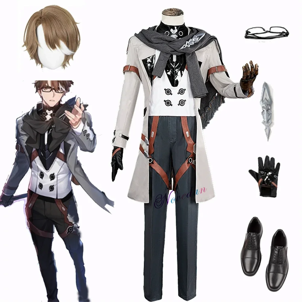 Game Honkai Star Rail Walt Welt Yang Cosplay Costume Shoes Glasses Wig Anime In The Name of The World Uniform Men Party Outfit
Game Honkai Star Rail Walt Welt Yang Cosplay Costume Shoes Glasses Wig Anime In The Name of The World Uniform Men Party Outfit