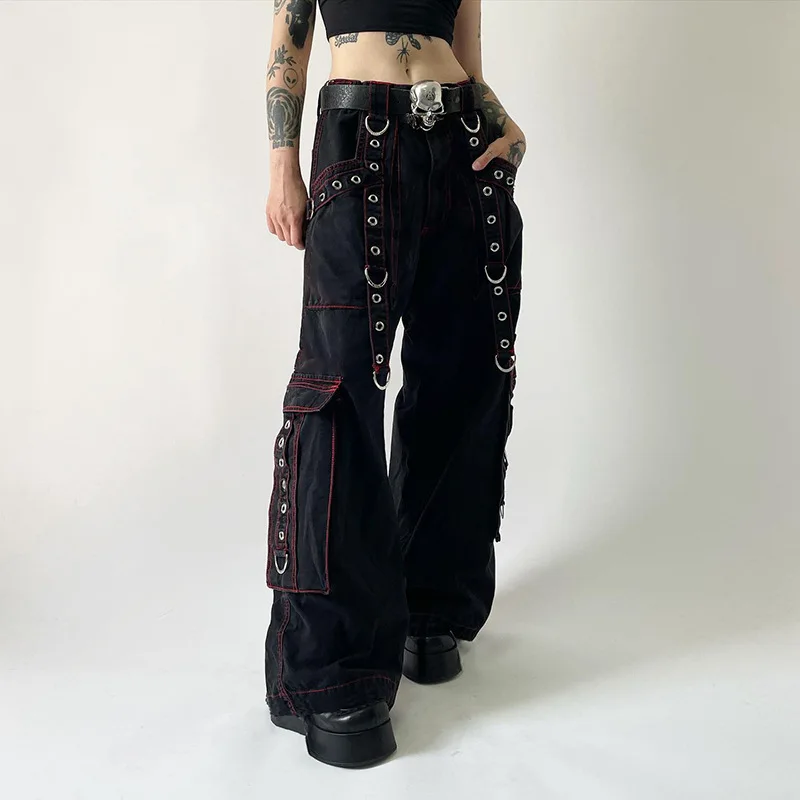 Low Waist Patchwork Gothic Loose Wide Leg Jeans Grunge Baggy Harajuku Black Pants 2024 Denim Cotton Y2k Vintage Cargo Trousers
Low Waist Patchwork Gothic Loose Wide Leg Jeans Grunge Baggy Harajuku Black Pants 2024 Denim Cotton Y2k Vintage Cargo Trousers