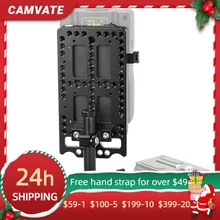 CAMVATE Quick Release V-Lock Plate Power Splitter Adapter With Back Plate & 15mm Railblocks For DSLR Camera Battery Mounting
CAMVATE Quick Release V-Lock Plate Power Splitter Adapter With Back Plate & 15mm Railblocks For DSLR Camera Battery Mounting
