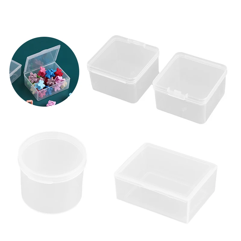 

Transparent Storage Box Square Small Items Case Packing Boxes Jewelry Beads Container Sundries Organizer Fishing Tools