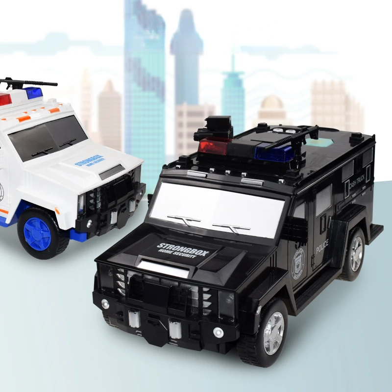 Smart Music Password Banknote Bank Money Boxes Saving Creative Police Cars Cartoon Coin Piggy Bank Toys for Kids Hidden Safe
Smart Music Password Banknote Bank Money Boxes Saving Creative Police Cars Cartoon Coin Piggy Bank Toys for Kids Hidden Safe